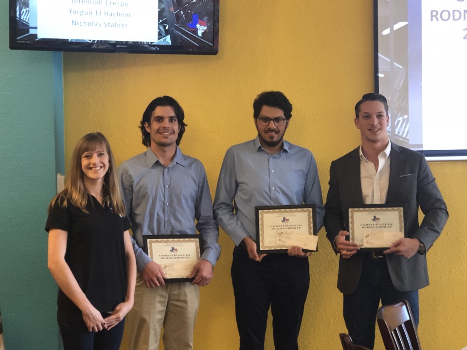 2018 Recipients with 2018 President Kelly Cloud